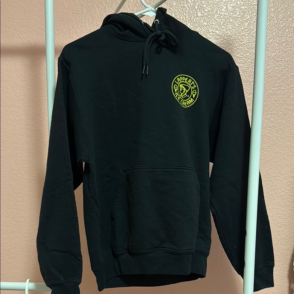 Black Hoodie with Yellow Logo